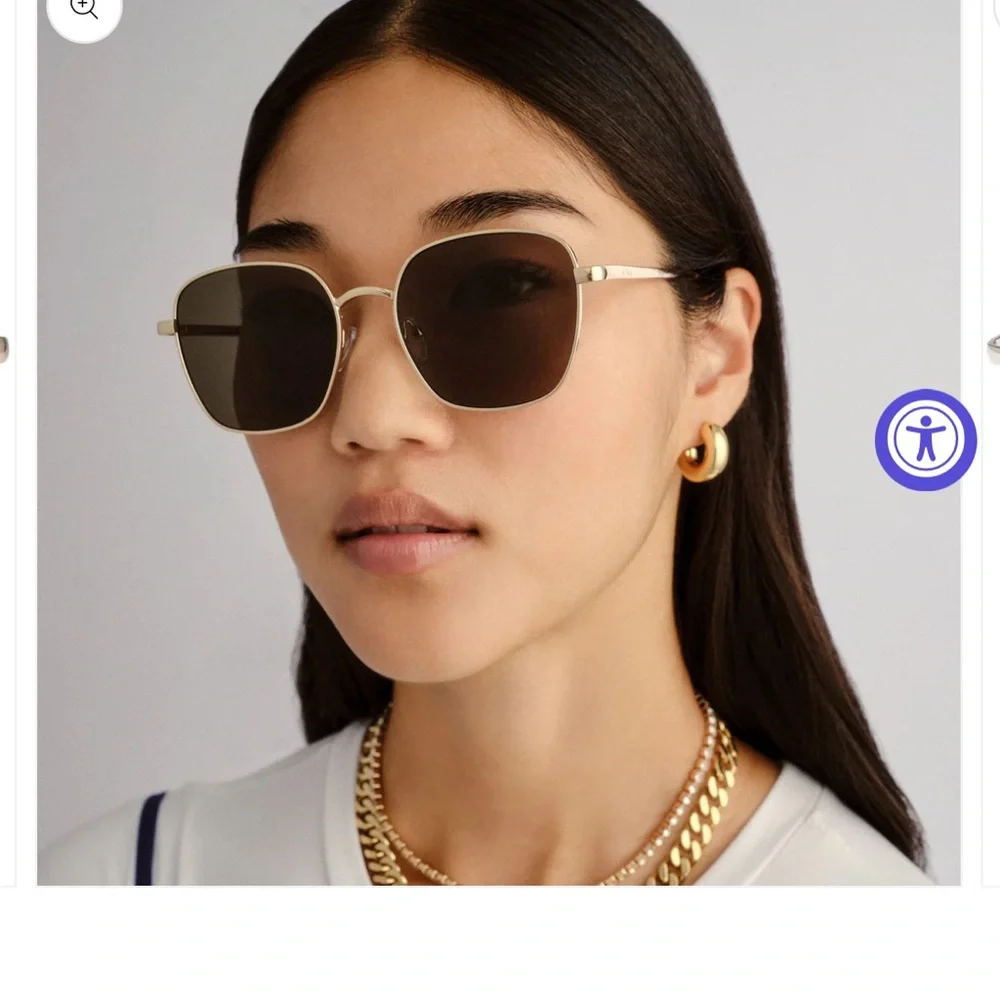 Gold and Black Women's Sunglasses - Picture 5 of 5